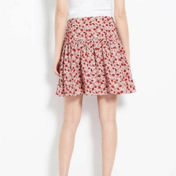 Ann Taylor‎ Terracotta Rose Mini Shell Print Skirt - Picture 2 of 8